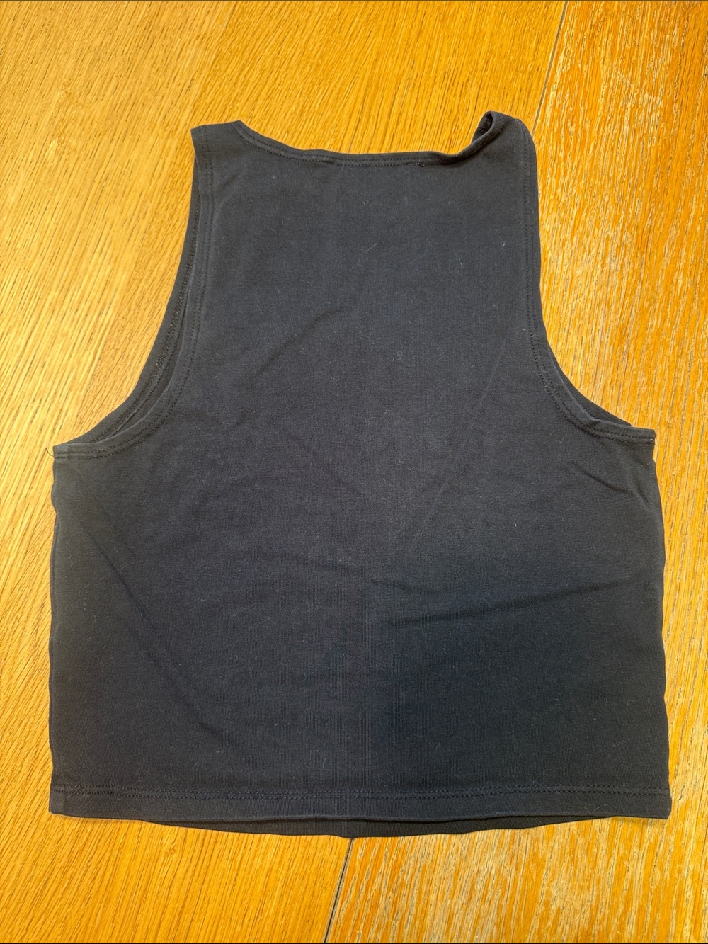 Forever 21 Black Ribbed Crop Tank Top - Picture 3 of 3